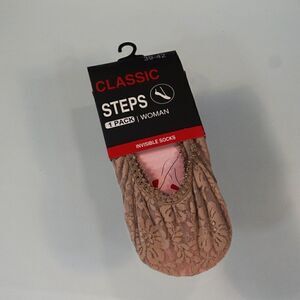 Classic Steps Women Fashion Invisible Footsocks EU Sz 39 -42